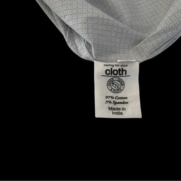 NWT Paper Denim & Cloth Stretch Slim Fit Tailored Shirt - Picture 7 of 8